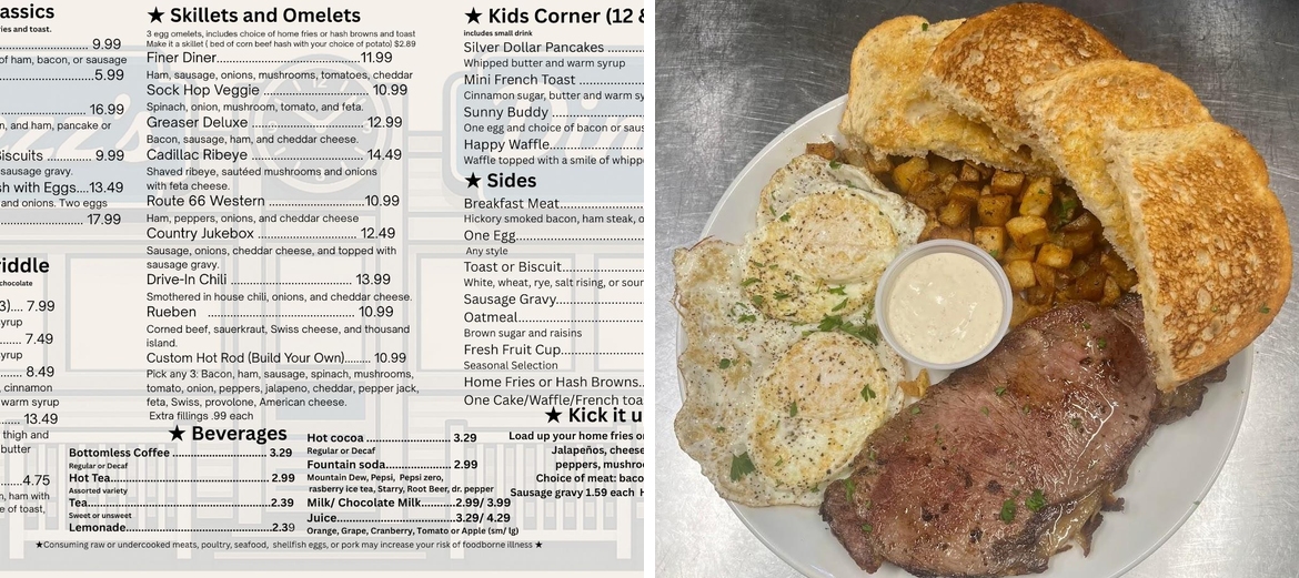 Fezz's Community Diner Menu