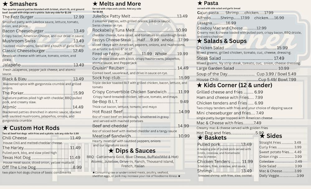 Fezz's Community Diner Menu image 2