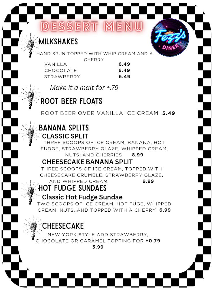 Fezz's Community Diner Menu image 4